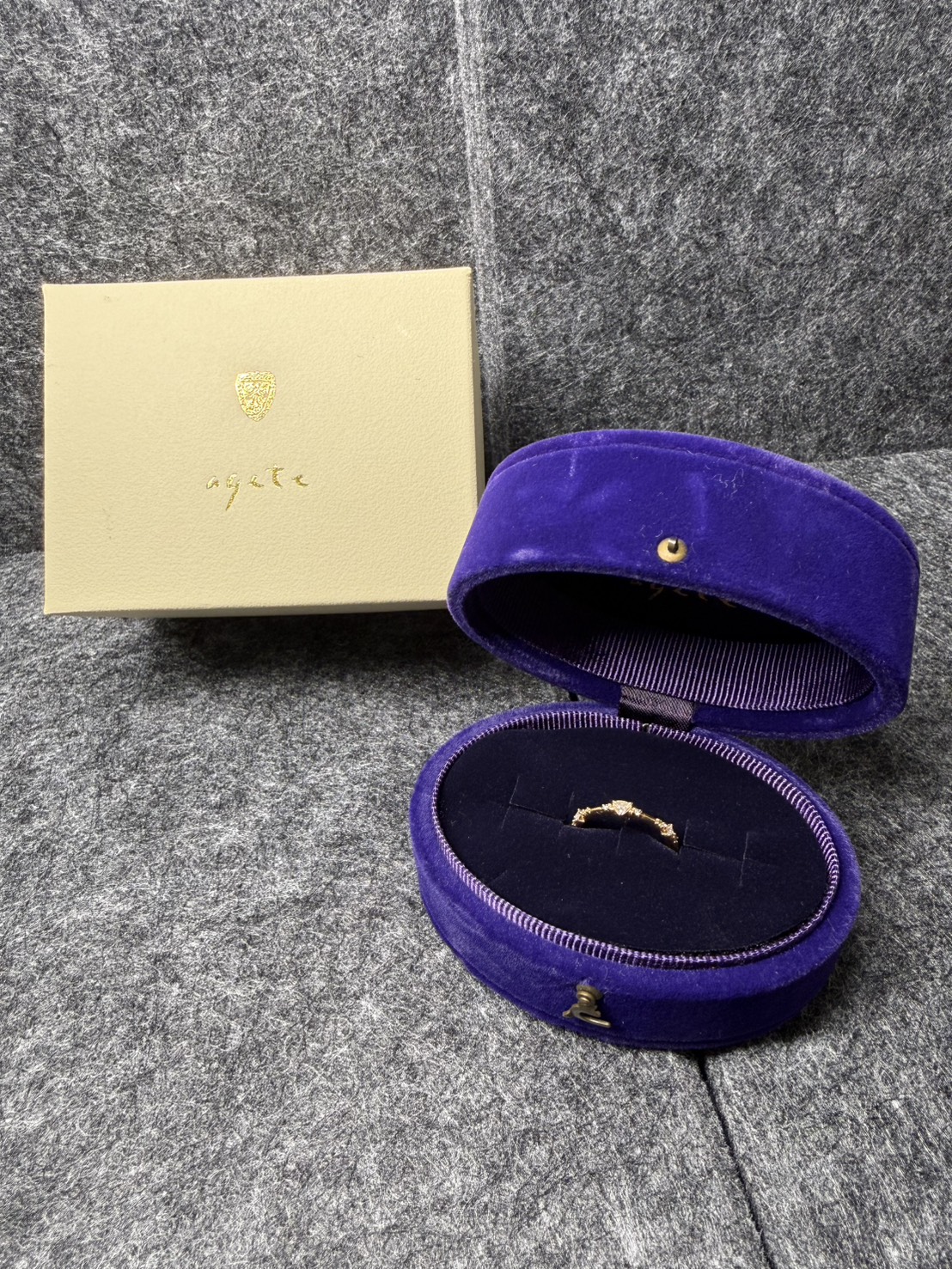 agete リング　K18