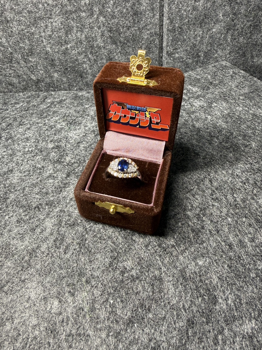 pt900k18　コンビ　サファイア　メレダイヤリングお買取りさせていただきました！