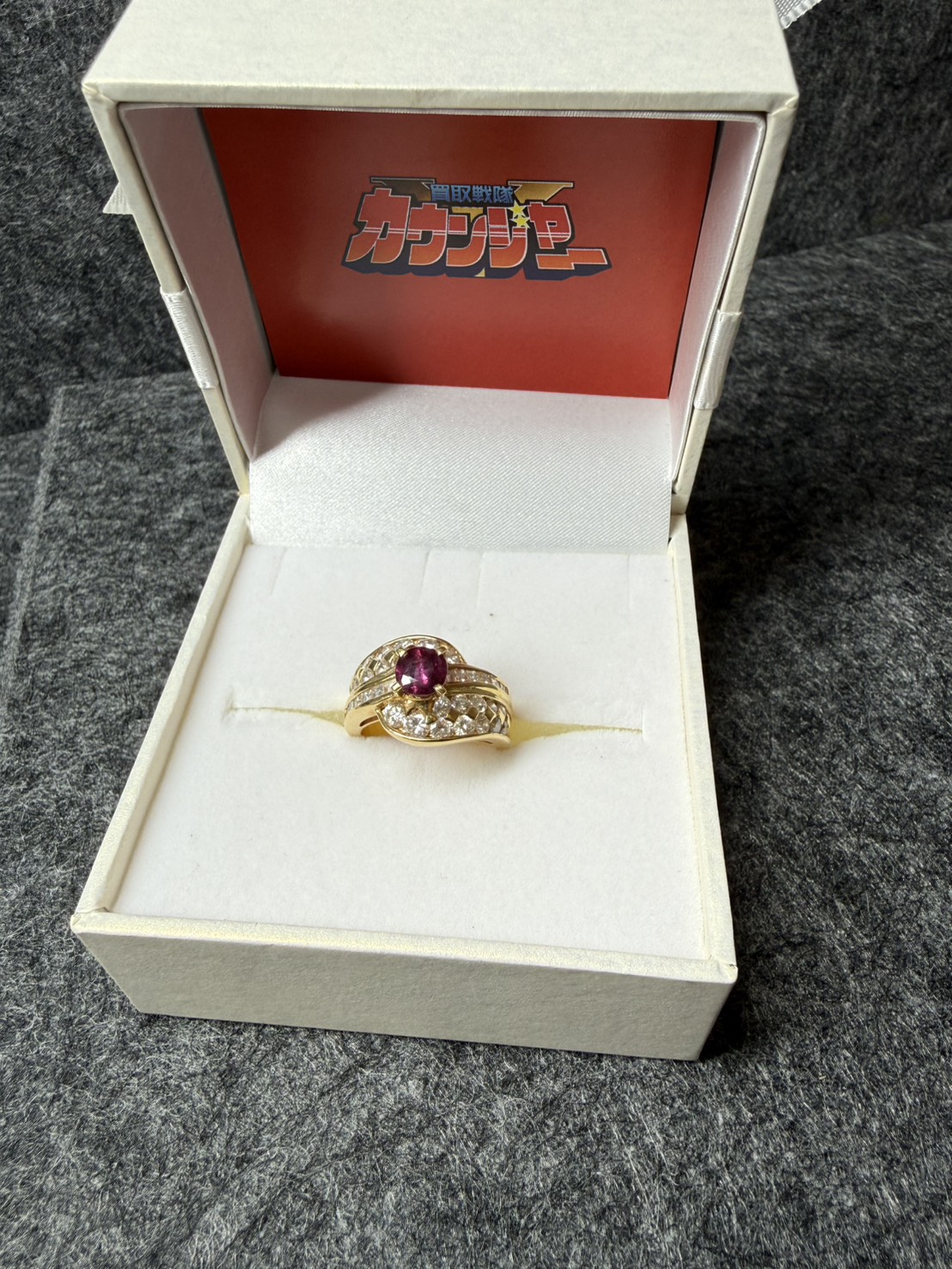 k18ルビー、メレダイヤ付きリングお買取りさせていただきました！