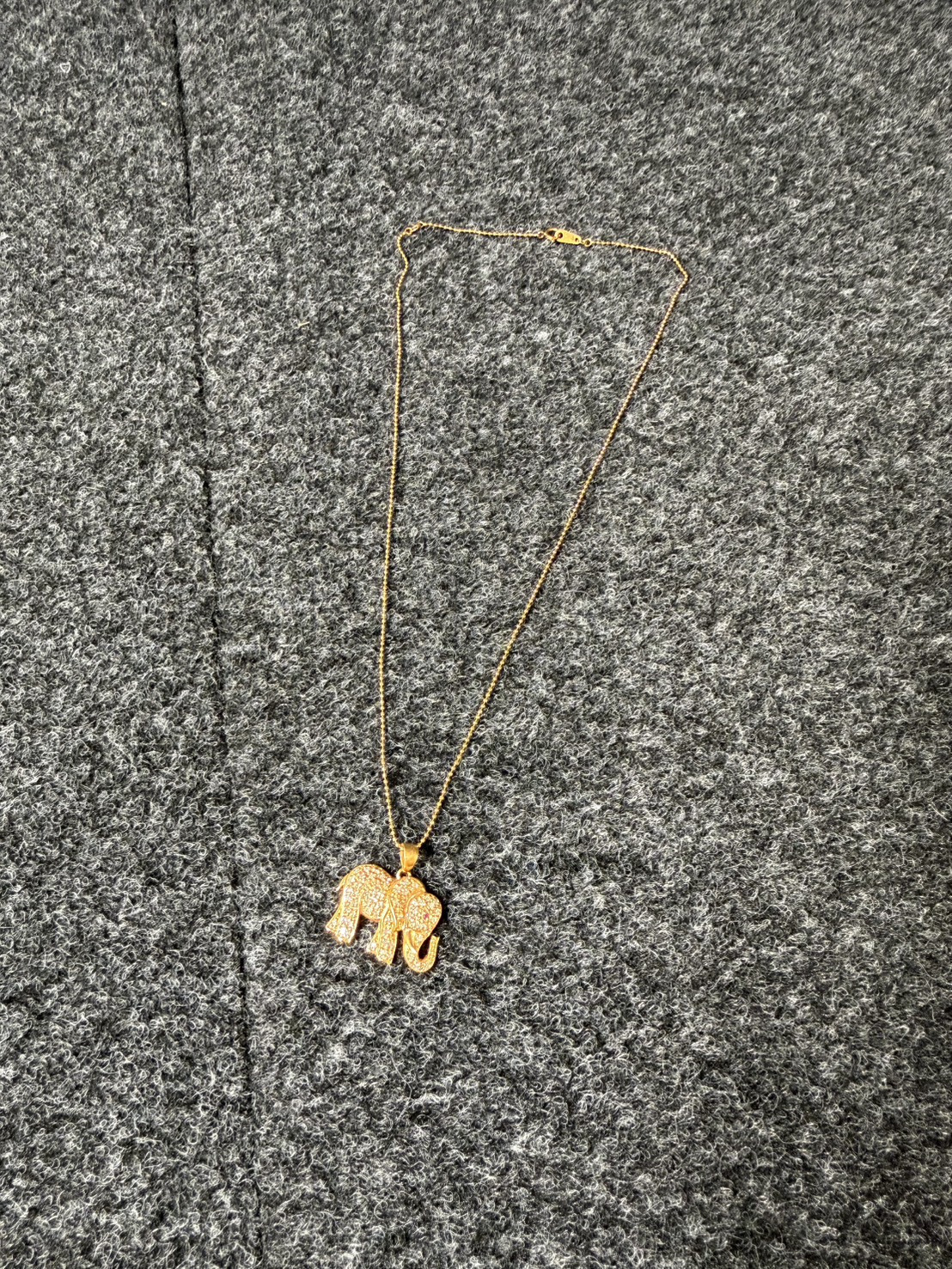 k18石付ゾウネックレスお買取りさせていただきました！