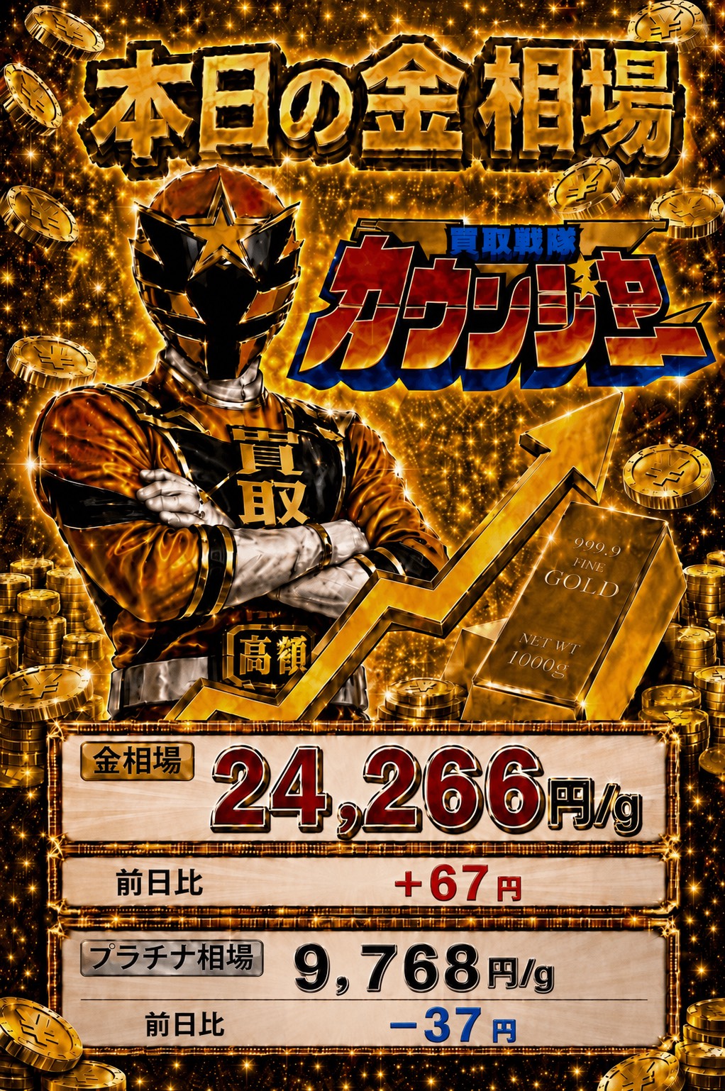金相場！！